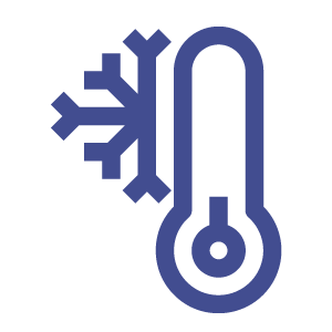 Thermometer With Snowflake And Low Temperature Icon