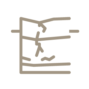 Subsidence Cracks In Ground Icon