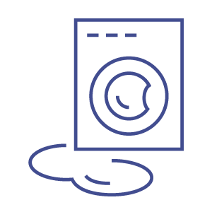 Leak Coming From A Washing Machine Icon